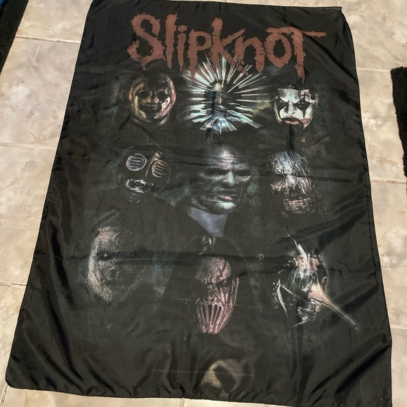 Slipknot Rock Punk Flag Iowa Self Titled Masks Halloween Banner Flag Tapestry